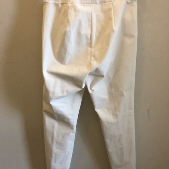 Lafayette 148 Murray Pants Cropped Stretch White XS - Picture 5 of 7